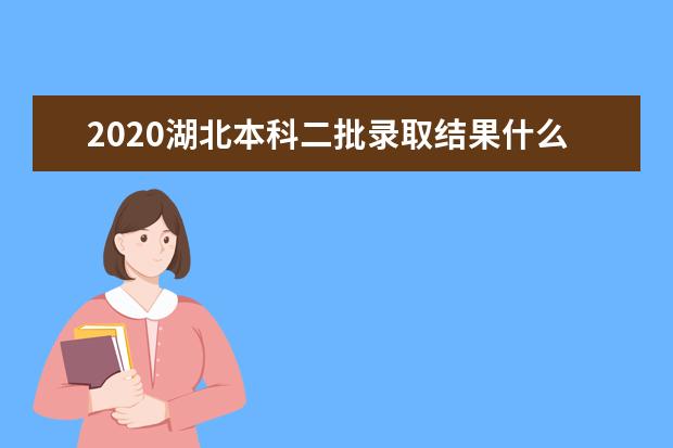 2020湖北本科二批录取结果什么时候出来?湖北本科二批录取结果查询时间公布