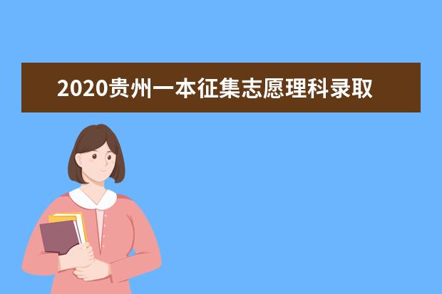 2020贵州一本征集志愿理科录取最低分及计划数一览表