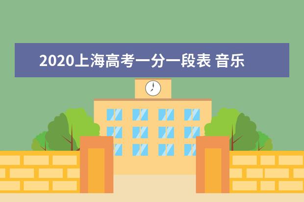 2020上海高考一分一段表 音乐学类投档成绩排名及累计人数（器乐）