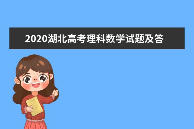 2020湖北高考理科数学试题及答案解析【word精校版】