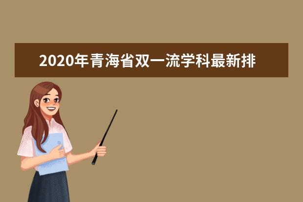 2020年青海省双一流学科最新排名出炉