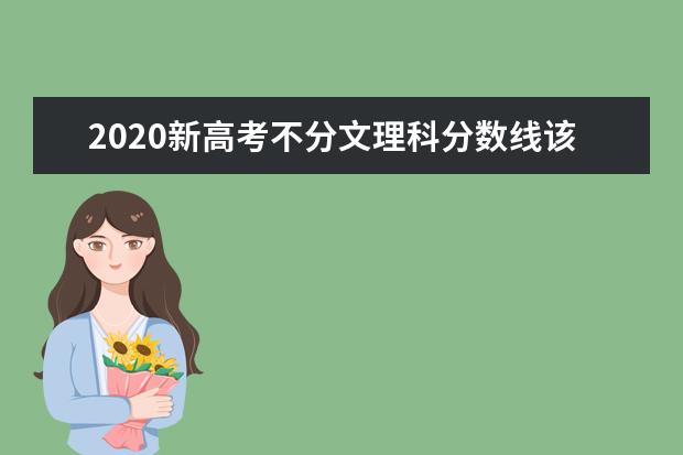 2020新高考不分文理科分数线该怎么划分