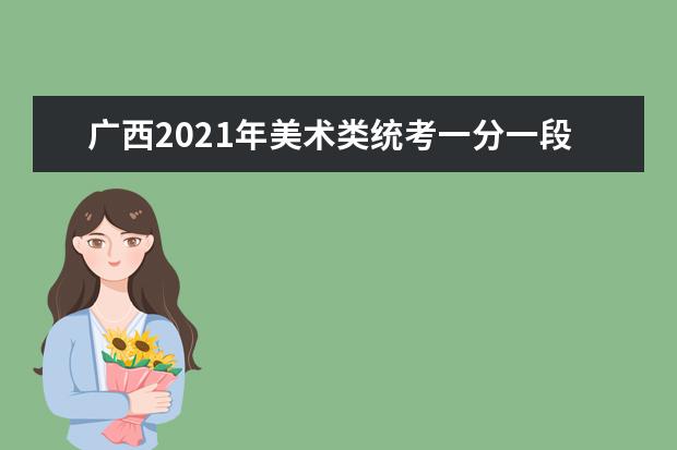 广西2021年美术类统考一分一段表