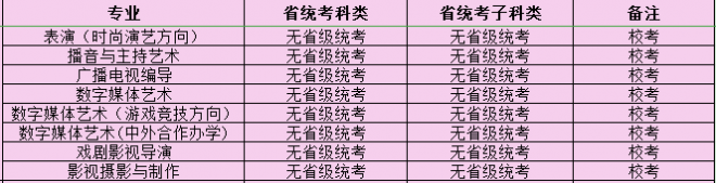 2021年四川电影电视学院艺术类专业校考招生安排 2021年四川电影电视学院艺术类专业校考招生安排
