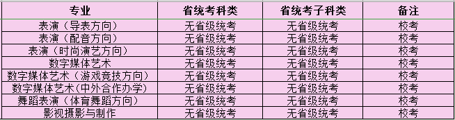 2021年四川电影电视学院艺术类专业校考招生安排 2021年四川电影电视学院艺术类专业校考招生安排