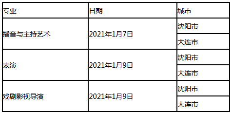 辽宁2021年高考戏剧与影视学类专业统考(面试)考试时间安排公布 辽宁2021年高考戏剧与影视学类专业统考(面试)考试时间安排公布
