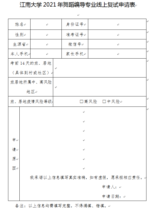 江南大学公布2021年舞蹈编导专业复试资格线及复试相关安排 江南大学公布2021年舞蹈编导专业复试资格线及复试相关安排