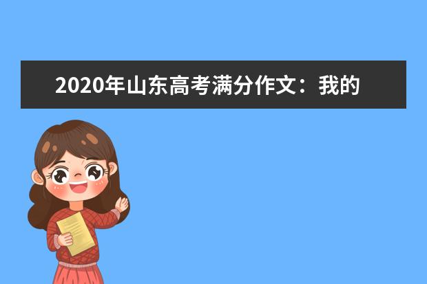 2020年山东高考满分作文：我的行囊