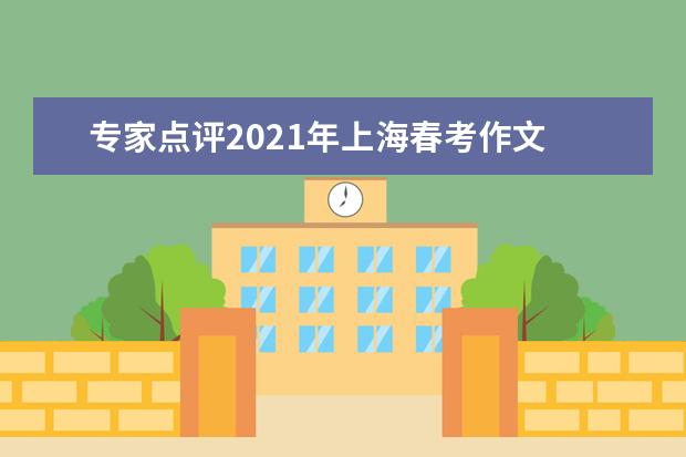 专家点评2021年上海春考作文