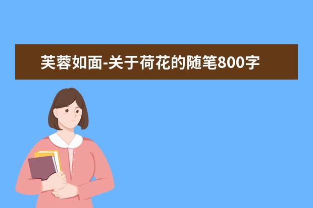 芙蓉如面-关于荷花的随笔800字左右