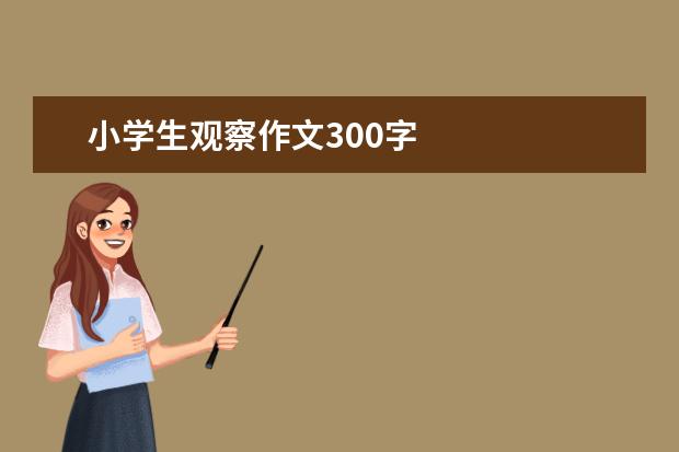 小学生观察作文300字