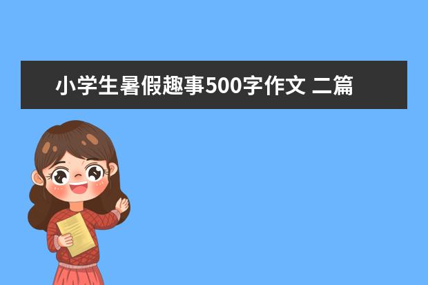 小学生暑假趣事500字作文 二篇