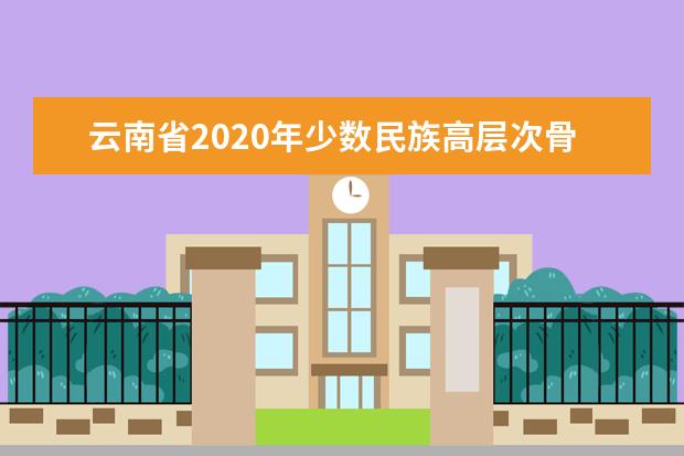 云南省2020年少数民族高层次骨干人才培养计划资格确认流程及要求