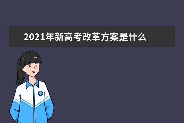 2021年新高考改革方案是什么