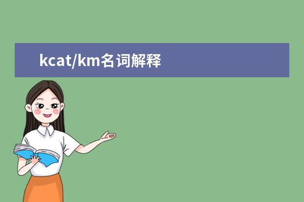 kcat/km名词解释