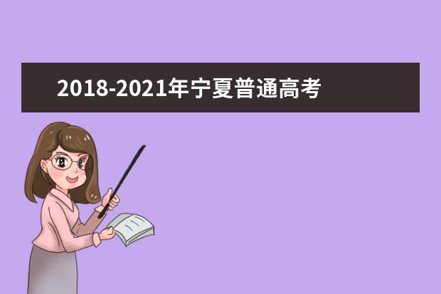 2018-2021年宁夏普通高考总分一分段统计表-理工类