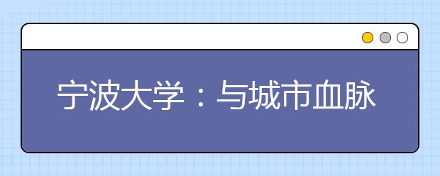 宁波大学：与城市血脉相连的大学