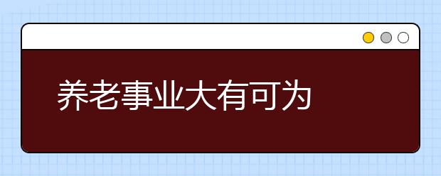 养老事业大有可为