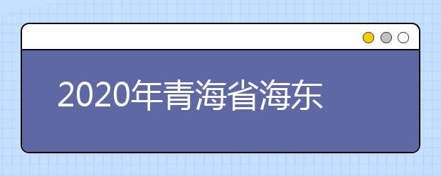 2020年青海省海东地区成人高考报名官方网站