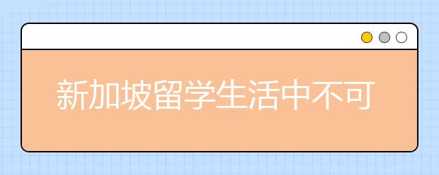 新加坡留学生活中不可错过的美食