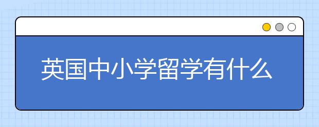 英国中小学留学有什么要求？