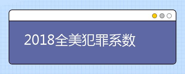 2018全美犯罪系数城市排名表