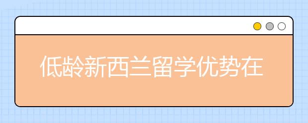 低龄新西兰留学优势在哪 新西兰学校课程设置有优势