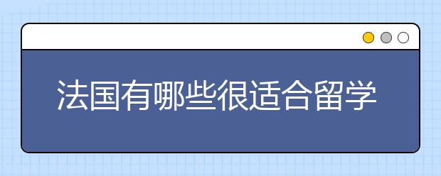 法国有哪些很适合留学生，特别是女生的文科专业？