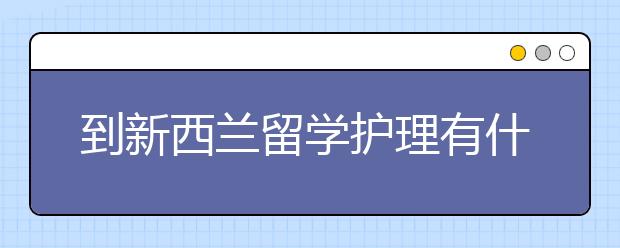 到新西兰留学护理有什么学校可选择