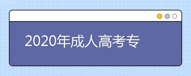 2020年成人高考专升本艺术类专业考试科目有哪些？