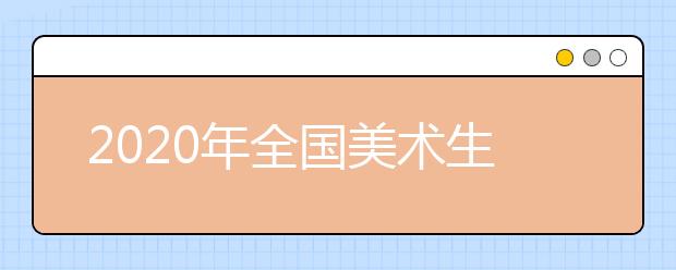 2020年全国美术生人数继续增加，山东退位，河南称霸！