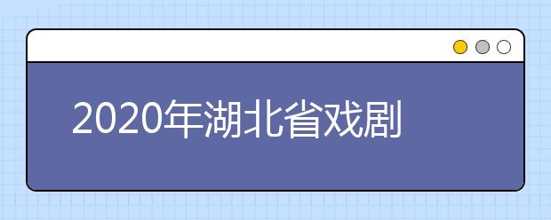 2020年湖北省戏剧与影视学类统考（播音与主持艺术专业）报考须知