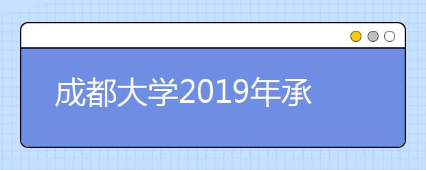 成都大学2019年承认美术统考成绩