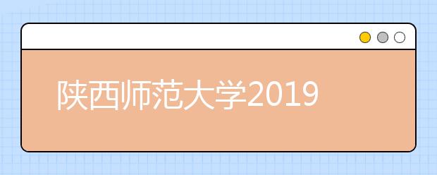 陕西师范大学2019年美术类公费师范生招生情况