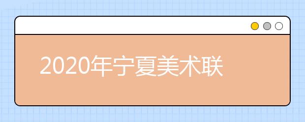 2020年宁夏美术联考分数段统计