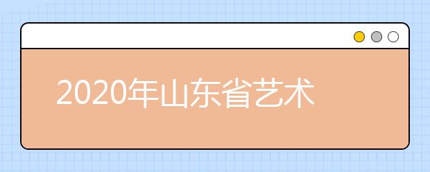 2020年山东省艺术类专业招生工作实施方案