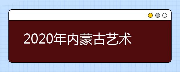 2020年内蒙古艺术类专业考试工作的通知