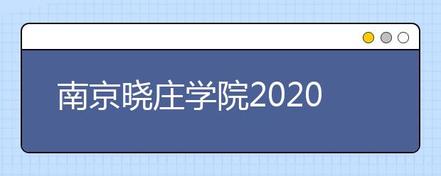 南京晓庄学院2020年江苏省艺术类专业招生简章
