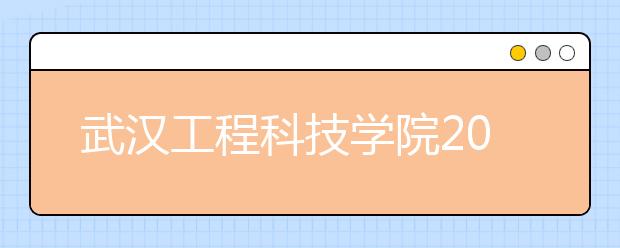 武汉工程科技学院2020年省外艺术类校考公告