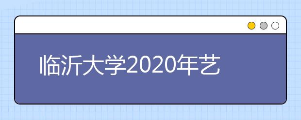 临沂大学2020年艺术类专业招生计划（省外）