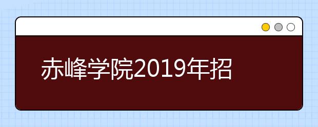 赤峰学院2019年招生章程（含艺术类）