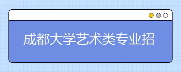 成都大学艺术类专业招生概况