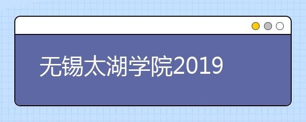 无锡太湖学院2019年美术类分省招生计划