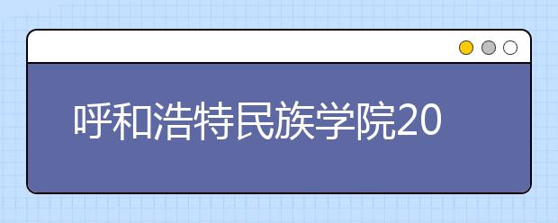 呼和浩特民族学院2019年艺术类专业录取规则