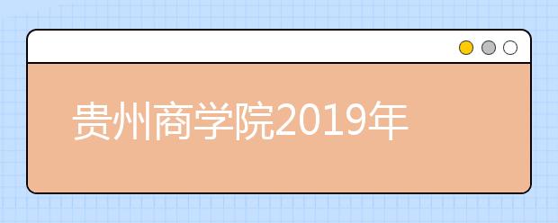 贵州商学院2019年艺术类专业录取规则