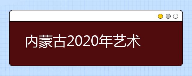 内蒙古2020年艺术类校考时间表（区外）