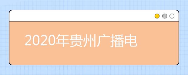 2020年贵州广播电视编导统考成绩分段统计表