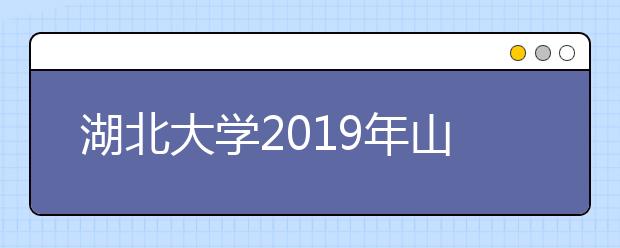 湖北大学2019年山东省美术类专业录取分数线