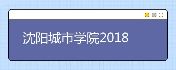 沈阳城市学院2018年艺术类本科录取分数线