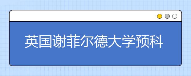 英国谢菲尔德大学预科申请条件